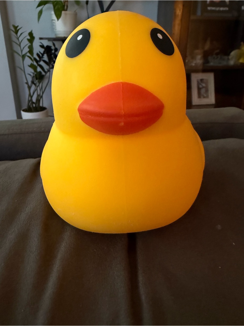 Squeeezy Yellow Rubber Duck Toy with Orange Beak